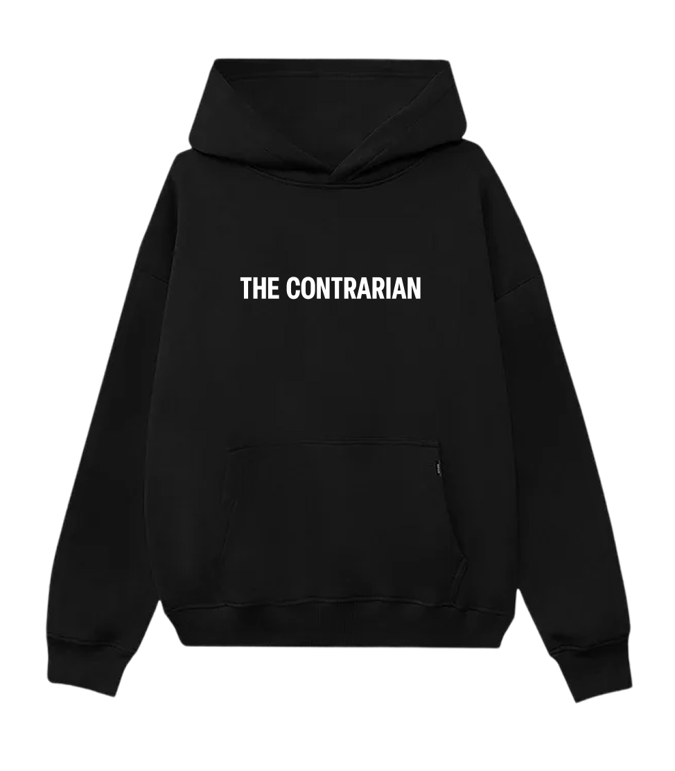 Black Contrarian Hoodie